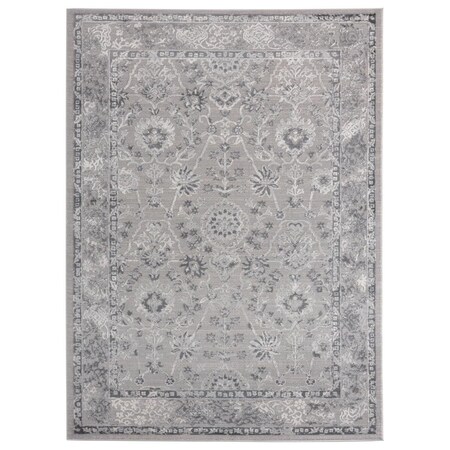Manmade Cascades Shasta Grey Area Rectangle Rug 7 ft. 10 in. x 10 ft. 6 in. MA3668710